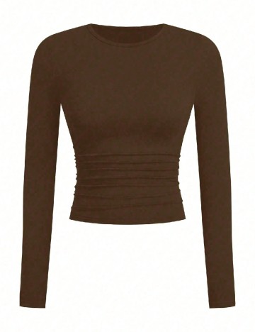 Bluza termica SHEIN, maro
