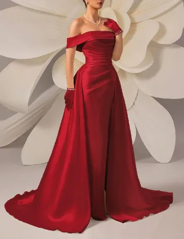 Rochie lunga Hearbobo, rosu