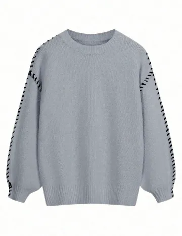 Pulover Oversize SHEIN, gri