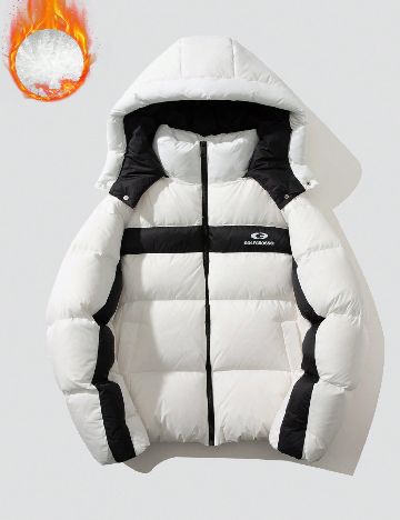 Geaca GOLFCROSS, alb/negru