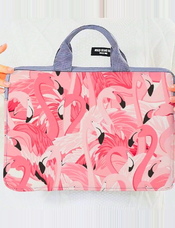 Geanta pentru laptop SHEIN, roz