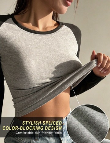Bluza SHEIN, gri/negru