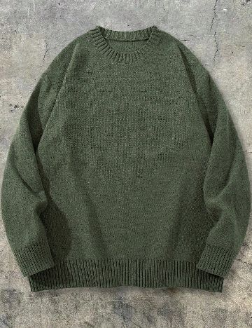Pulover SHEIN, verde inchis