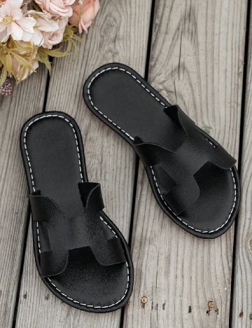 Slapi Shein Kids, negru