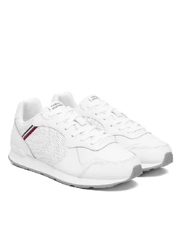 Adidasi Tommy Hilfiger, alb