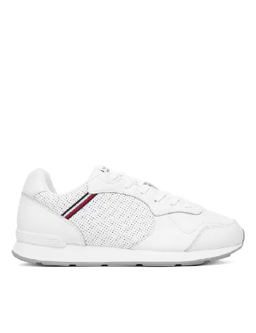 Adidasi Tommy Hilfiger, alb