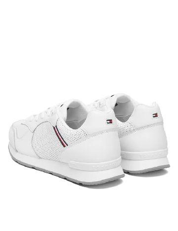 Adidasi Tommy Hilfiger, alb