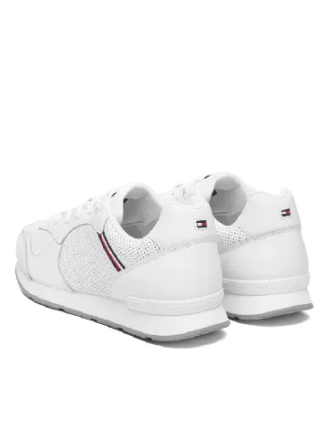 Adidasi Tommy Hilfiger, alb