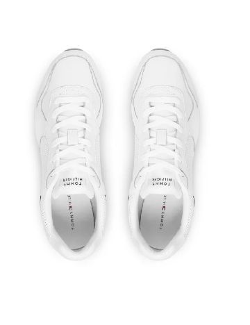 Adidasi Tommy Hilfiger, alb