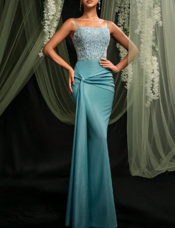 Rochie lunga SHEIN, albastru
