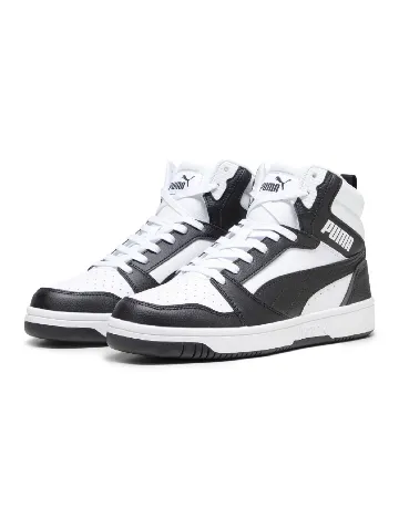 Adidasi Puma, alb/negru
