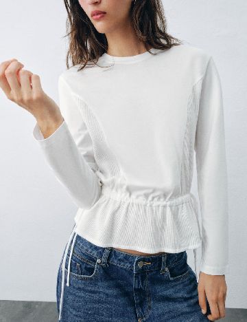 Bluza Zara, alb