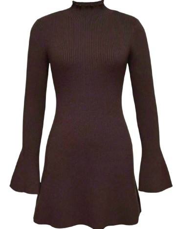 Rochie scurta SHEIN, maro