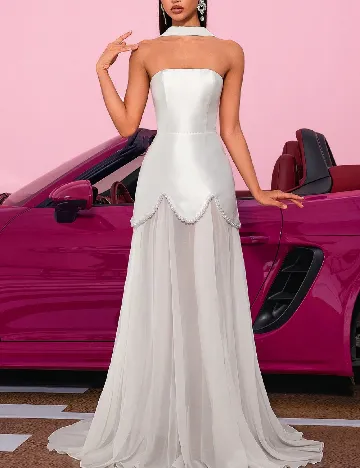 Rochie lunga ADYCE, alb