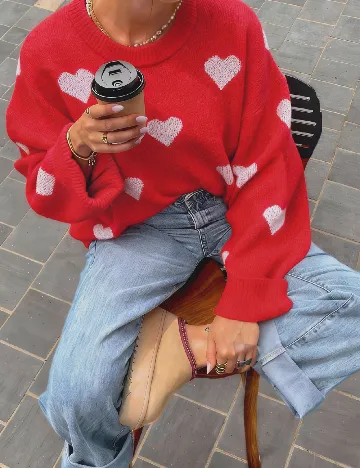Pulover SHEIN, rosu