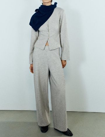 Cardigan Zara, gri deschis