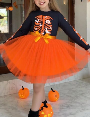 Rochie Shein Kids, portocaliu