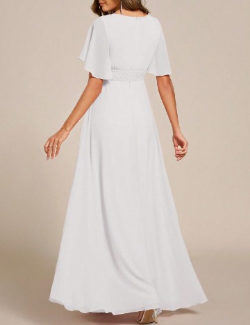 Rochie lunga Ever-Pretty, alb