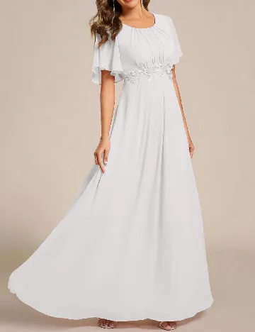 Rochie lunga Ever-Pretty, alb