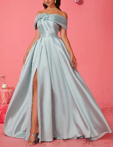 Rochie lunga Smilprince, verde deschis