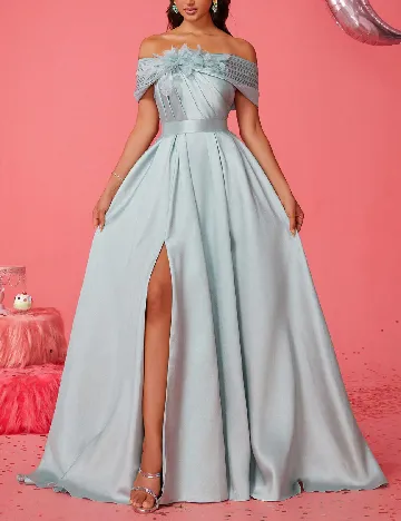 Rochie lunga Smilprince, verde deschis