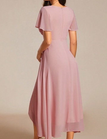 Rochie medie Ever-Pretty, roz