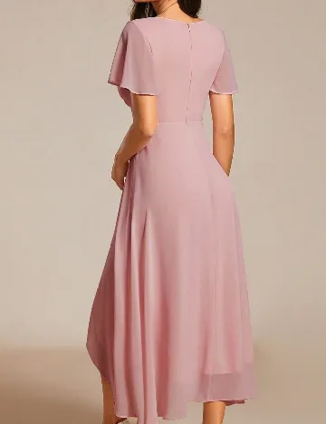 Rochie medie Ever-Pretty, roz