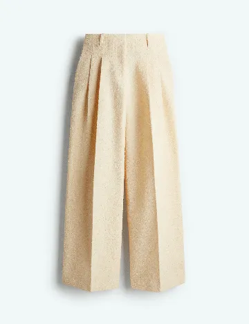 Pantaloni H&M, crem
