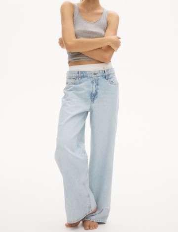 Blugi H&M, albastru