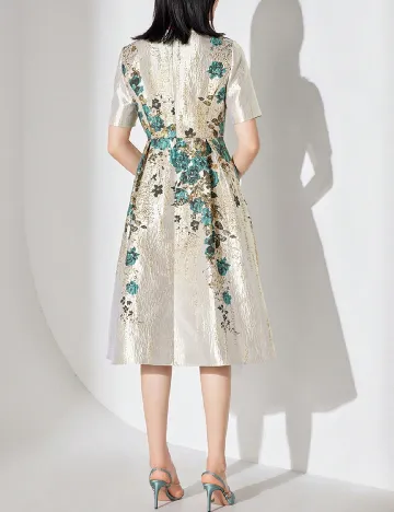 Rochie medie Devchata, mix culori