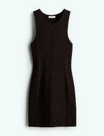 Rochie scurta H&M, maro inchis