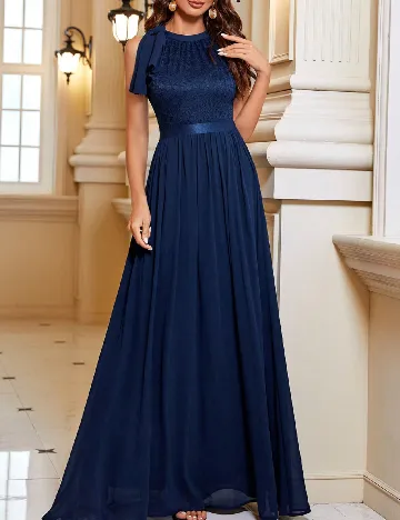 Rochie lunga Miusol, bleumarin