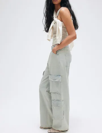 Blugi H&M, albastru