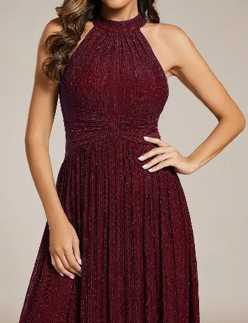 Rochie lunga Ever-Pretty, visiniu