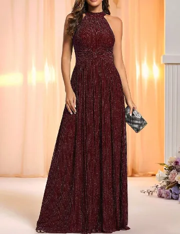 Rochie lunga Ever-Pretty, visiniu