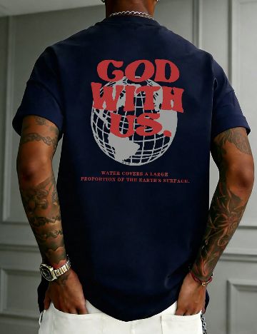 Tricou SHEIN, bleumarin