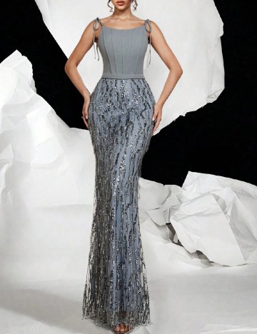 Rochie lunga SHEIN, gri
