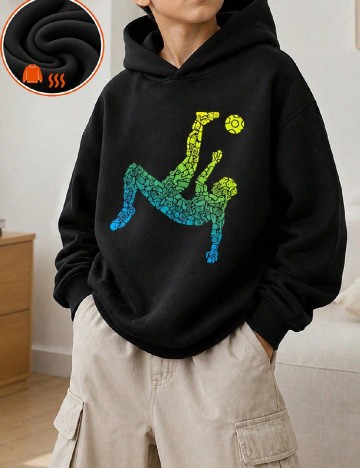 Hanorac Shein Kids, negru
