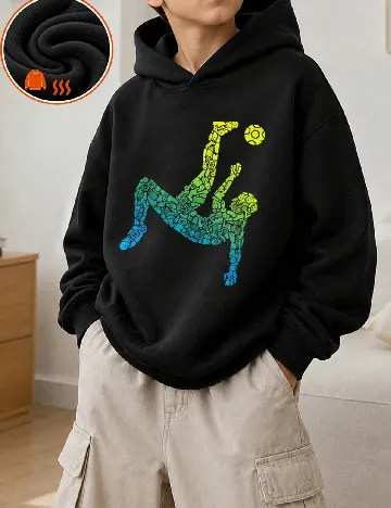 Hanorac Shein Kids, negru