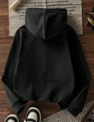 Hanorac Shein Kids, negru