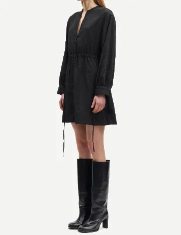 Rochie scurta Samsoe Samsoe, negru