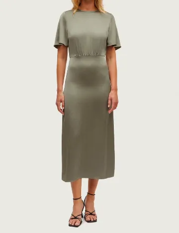 Rochie medie Samsoe Samsoe, verde