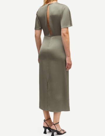 Rochie medie Samsoe Samsoe, verde