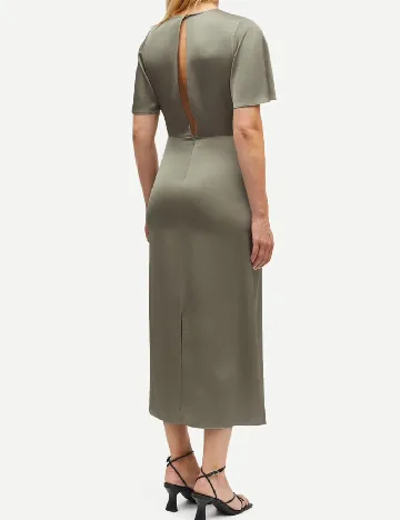 Rochie medie Samsoe Samsoe, verde