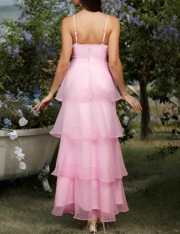 Rochie lunga Everlyl, roz