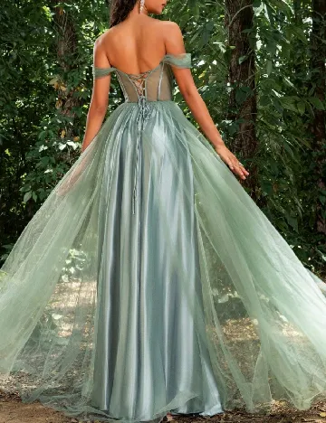 Rochie lunga Faeriesty, turcoaz