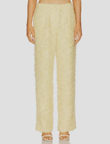Pantaloni Samsoe Samsoe, galben
