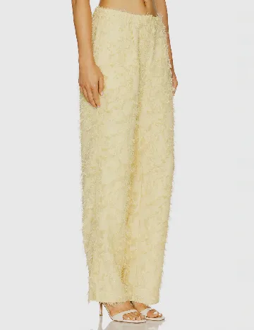 Pantaloni Samsoe Samsoe, galben