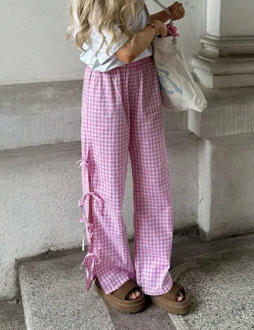 Pantaloni SHEIN, roz
