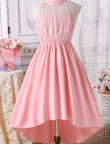 Rochie medie Shein Kids, roz